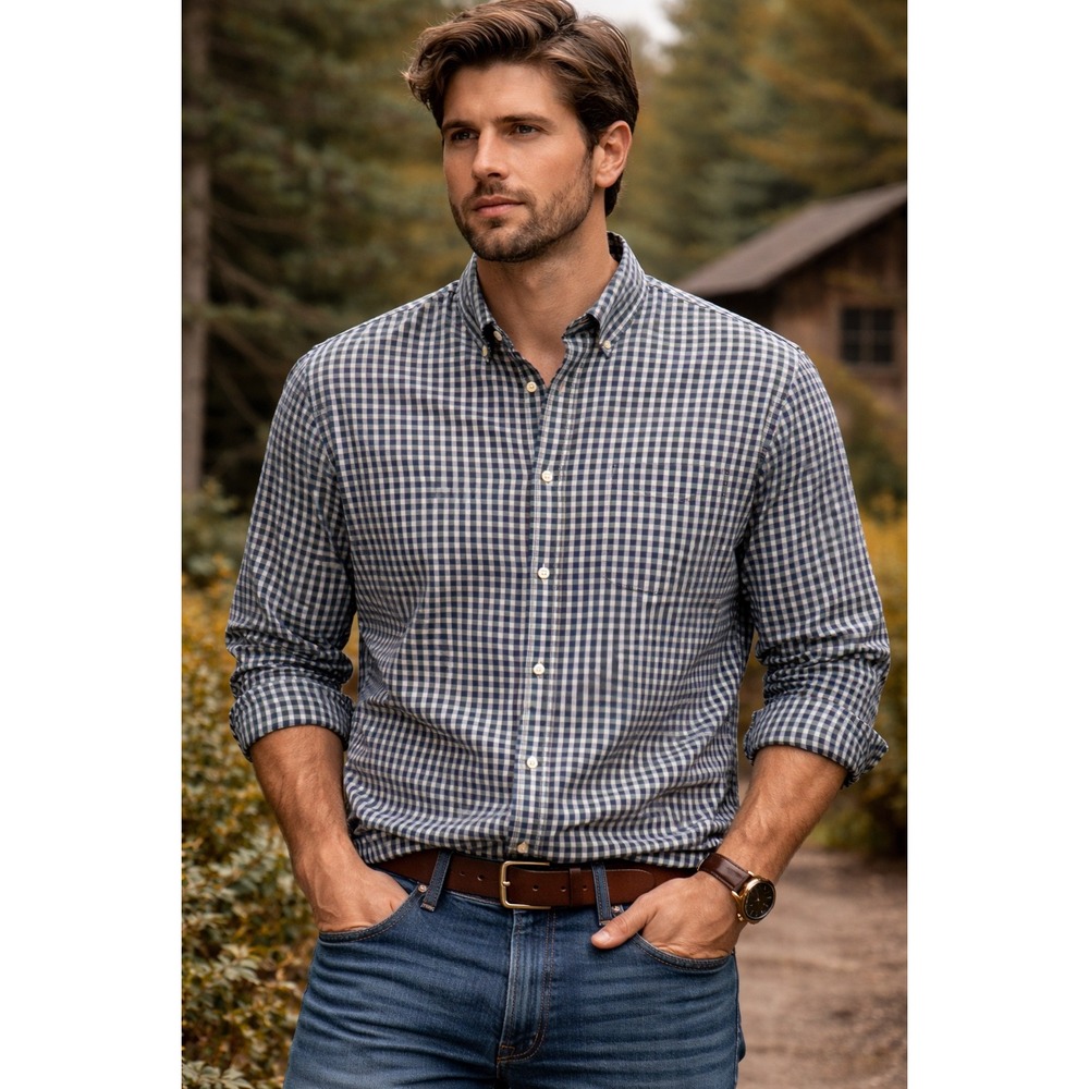 Pendleton Gingham Button Down Shirt Heritage Outdoors Ranch Prep Cotton SZ XXL